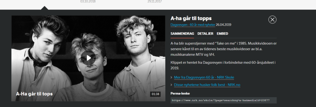 a-ha トップになる